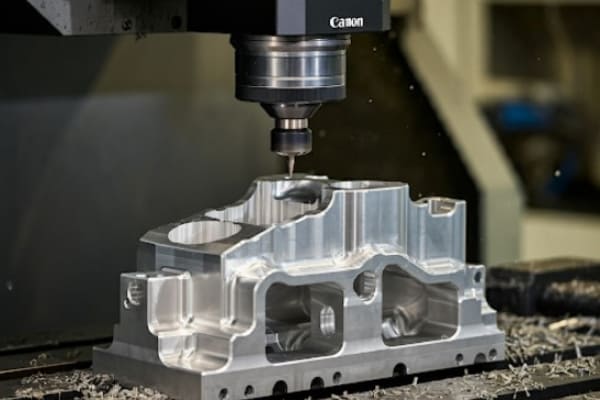 鋳造部品と切削部品の比較