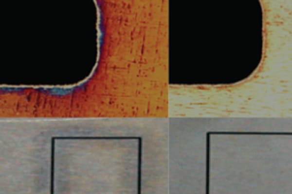 クレーター表面の顕微鏡写真